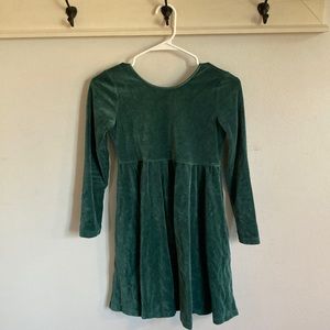 Hanna Andersson girls green velour dress size 10 $15